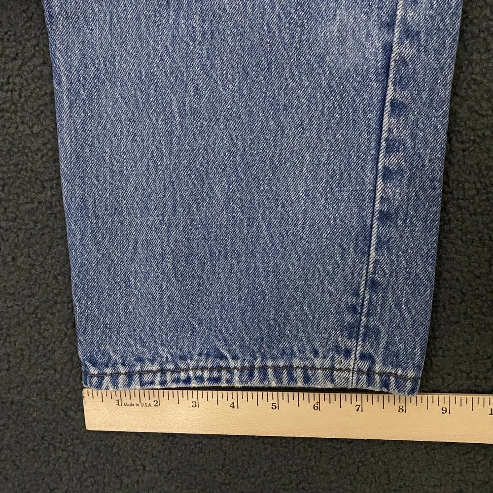 Levis 501 Jeans FITS 34x30 Blue Vintage 80s Made in USA Button Fly Classic Denim